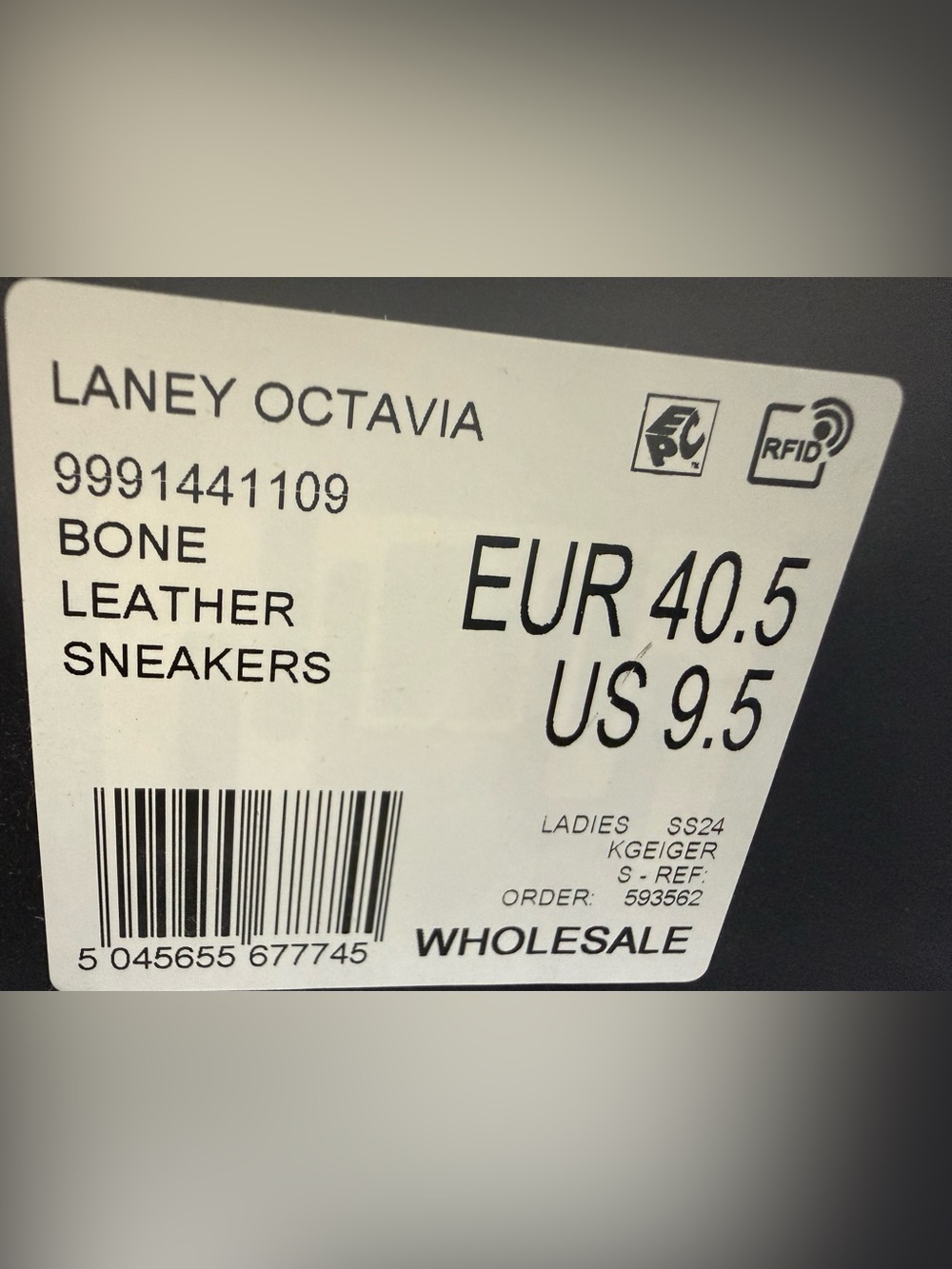 NIB Kurt Geiger Laney Octavia Bone Lace Up Sneakers with Pastel Gems RARE 9.5🤩 - Picture 11 of 11